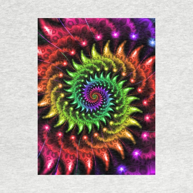 Spinning Rainbow Spiral by pinkal